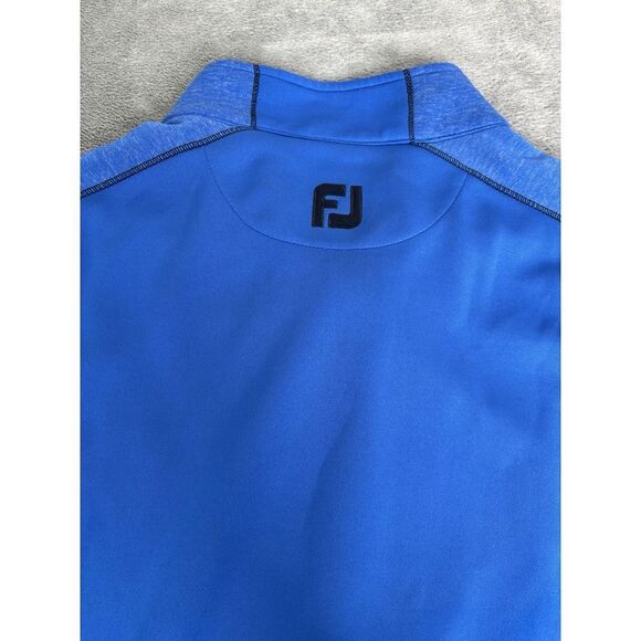 FootJoy 1/4 Zip Golf Pullover Jacket Men's Size Medium Blue - Picture 3 of 11